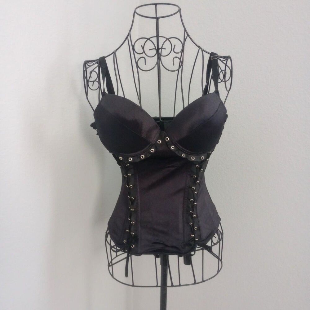 Y2k Morbid Threads Lace-Up Gothic Corset - image 1